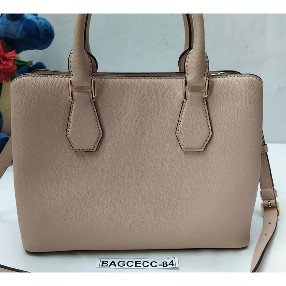 Michael Kors Camille Soft Pink Leather Double Handles Satchel Bag - Picture 2 of 16